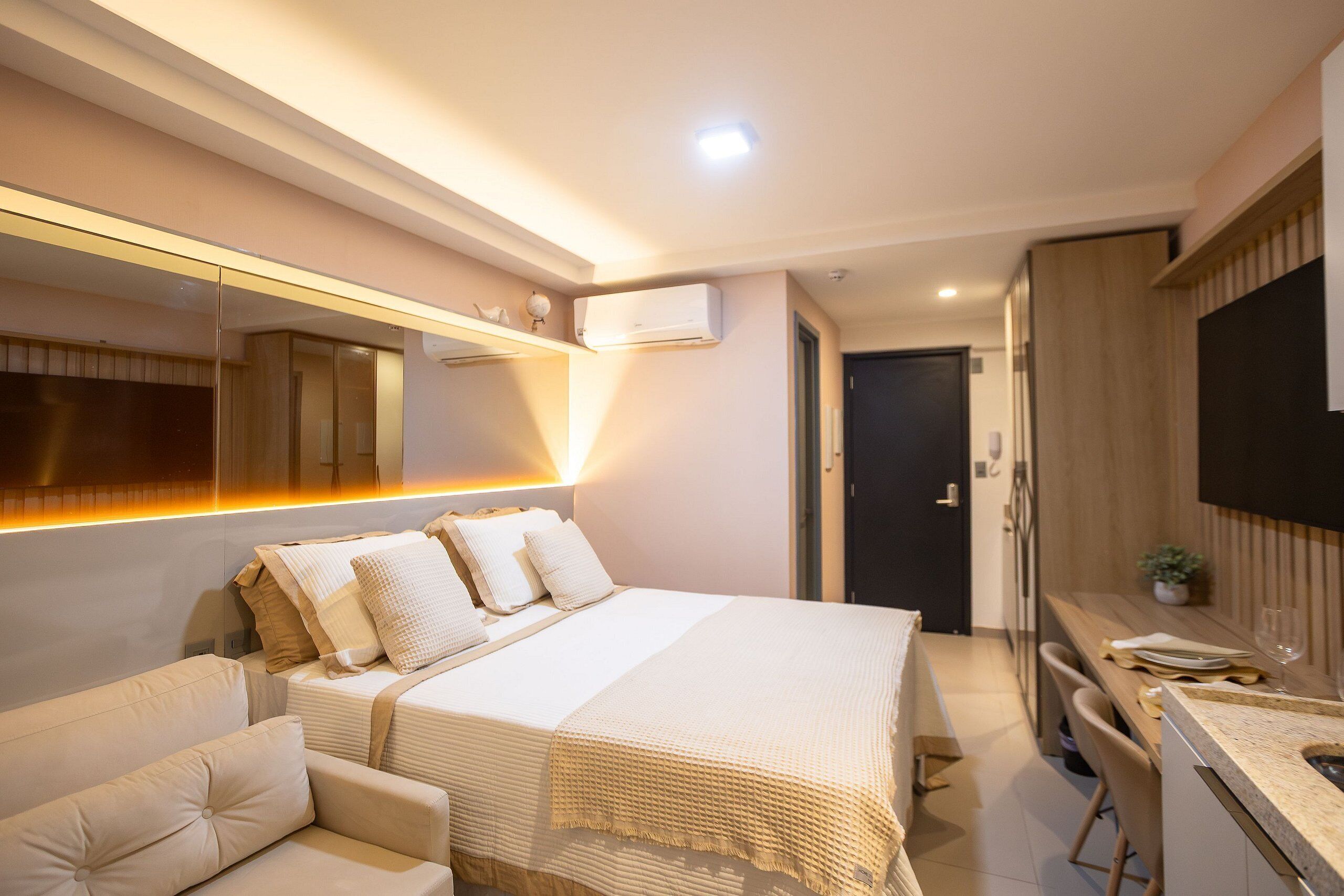 Apartment | Ruang kerja komputer riba, Wi-fi percuma, cadar katil 