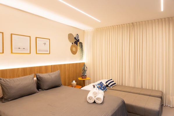 Deluxe Apartment | Laptop workspace, free WiFi, bed sheets - Beach Haus by Carpediem (João Pessoa)