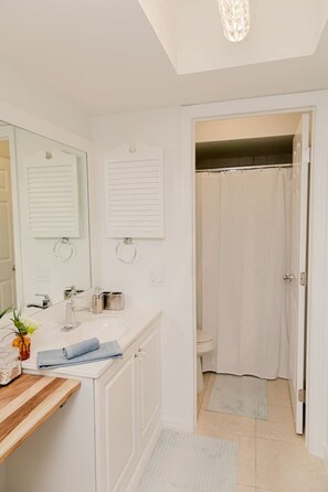 Shower, hair dryer, towels, soap - Beach Vacation Home Walking Distance to the Beach (Naples)