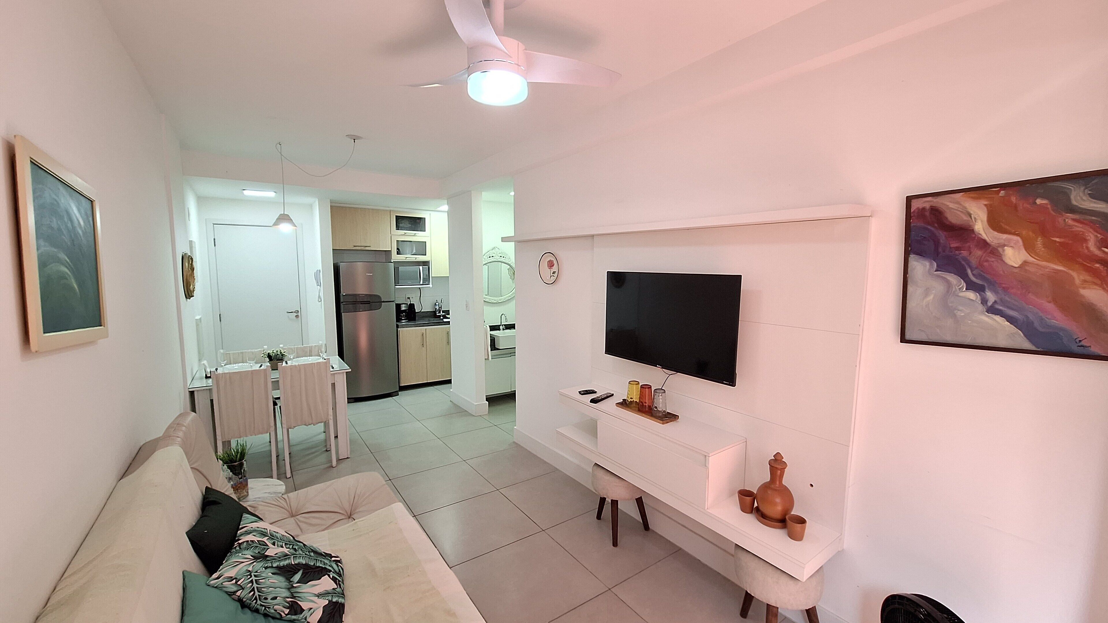 1 bedroom, blackout curtains, iron/ironing board, free WiFi