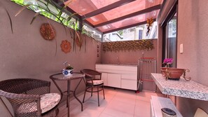 Terrace/patio - Apto moderno com miniquintal e piscina (Rio de Janeiro)