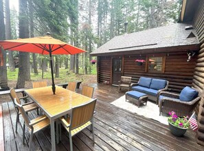 屋外ダイニングエリア