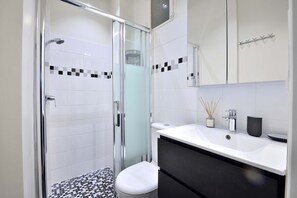 Shower, hair dryer