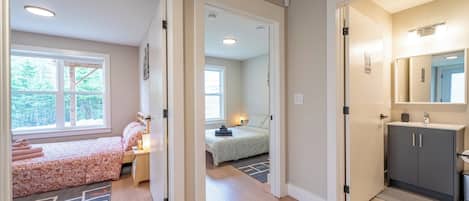2 chambres, fer et planche Ă repasser, Wi-Fi gratuit, draps fournis