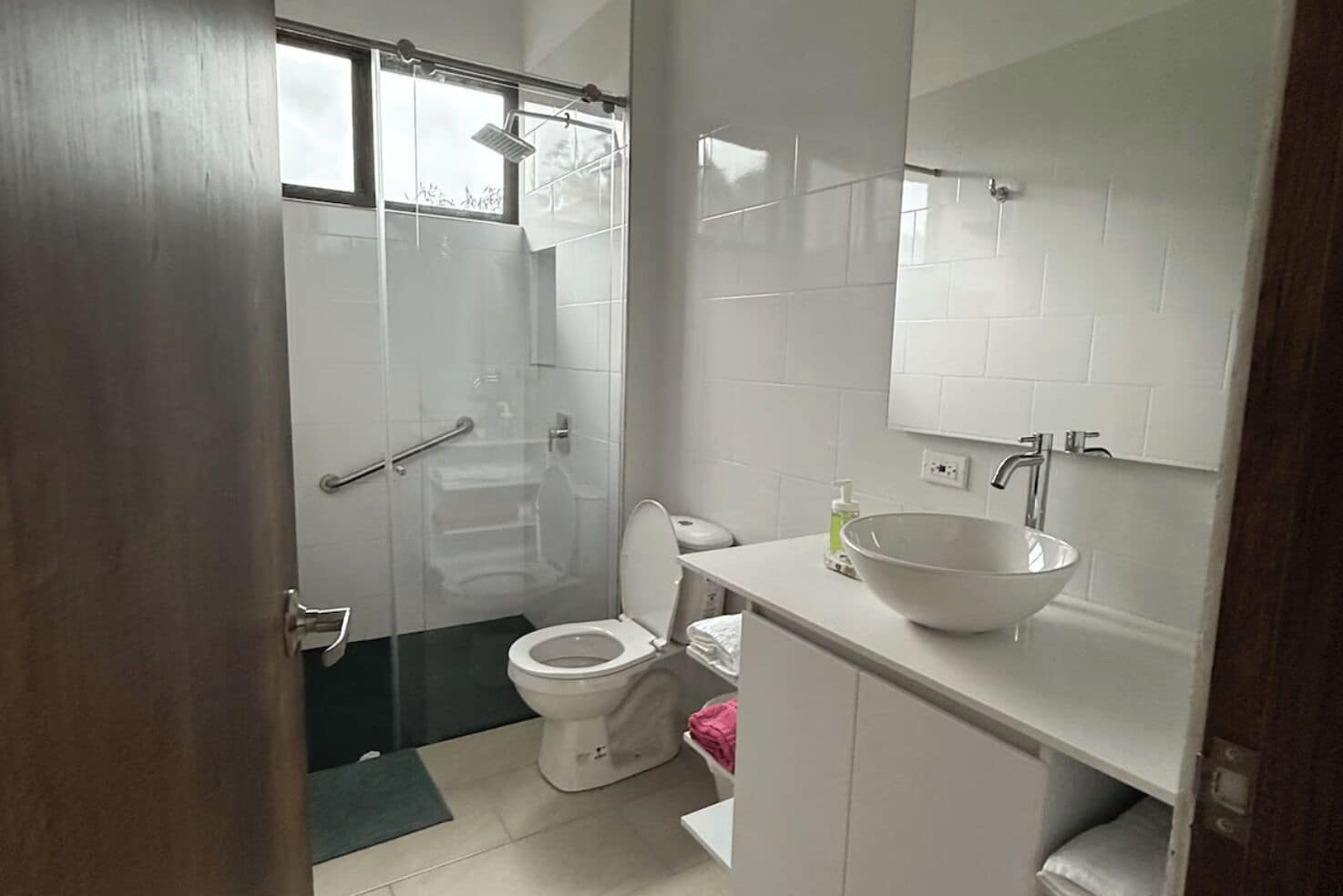 Towels, soap, toilet paper