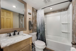 Hair dryer, towels