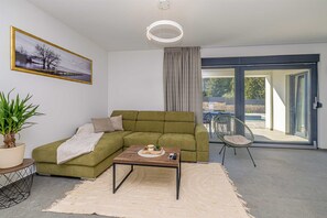 Living area - Holiday house TARA & LANA II with heated pool (Kornić)