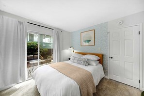 2 bedrooms, iron/ironing board, travel crib, WiFi