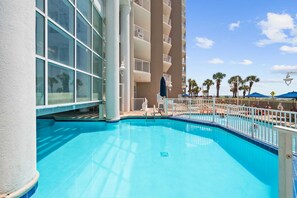 Indoor pool, a heated pool