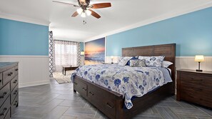 4 bedrooms, iron/ironing board, free WiFi