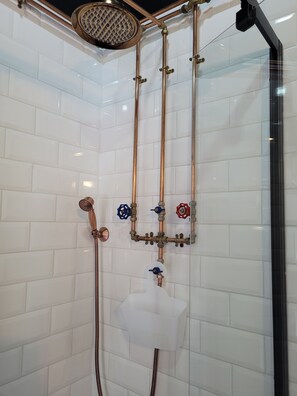 Shower, hair dryer, towels, soap - Industrial | Entire House | Air-Con | Pet-Friendly | Enclosed | Ironbridge Gorge (Broseley)