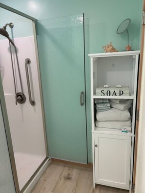 Hair dryer, towels, soap, toilet paper - Sparkling new home in U district (Missoula)