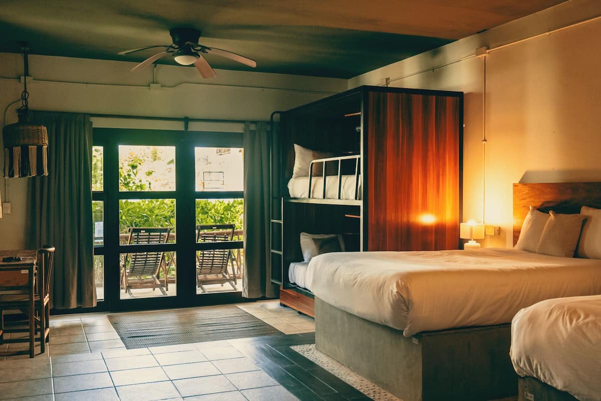 Superior Quadruple Room, Partial Ocean View | 1 bedroom, free rollaway beds, free WiFi, bed sheets
