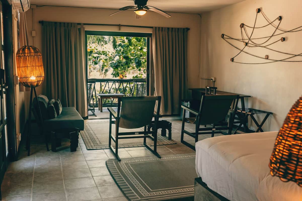 Superior Double Room, 1 King Bed, Partial Sea View | 1 bedroom, free rollaway beds, free WiFi, bed sheets