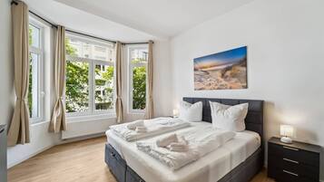1 Schlafzimmer, Reisekinderbett, kostenloses WLAN, Bettwäsche
