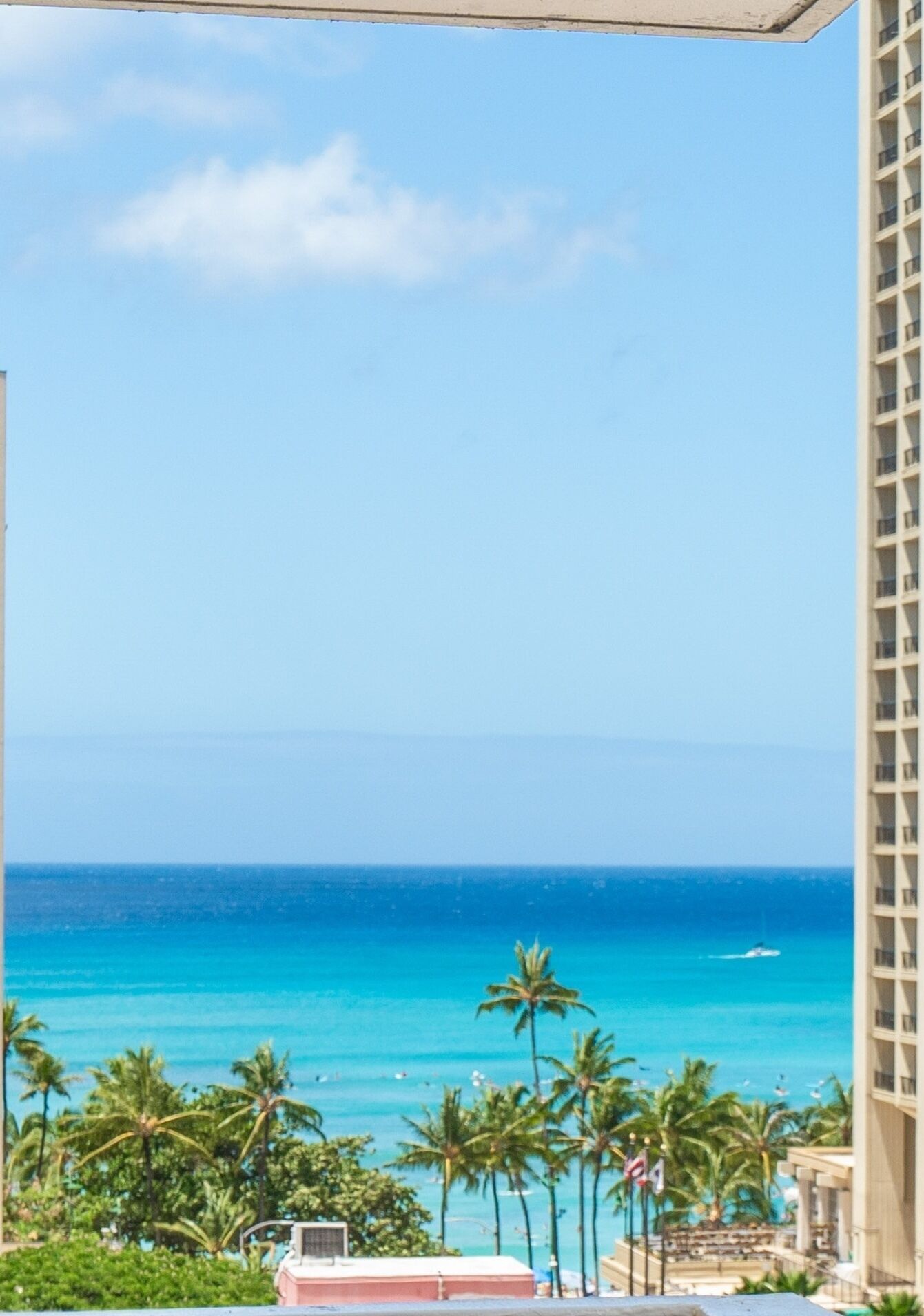 Vue sur la plage/l’océan