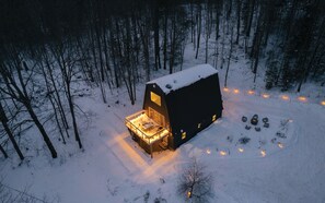 Exterior - A-Frame, Hot Tub, Cannon/Loon, Snowmobile Trail, Firepit, EV, Pets, Hiking (Lisbon)