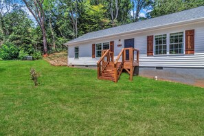 Exterior - Serene Home Backyard Oasis + Near WNC Highlights (Waynesville)