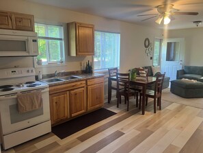 Microwave, oven, stovetop
