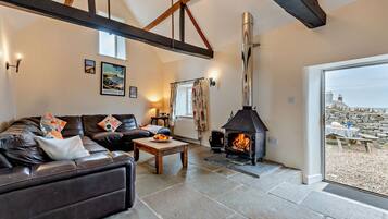 TV, fireplace, stereo