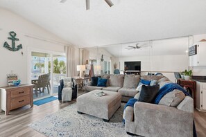 TV, fireplace, table tennis