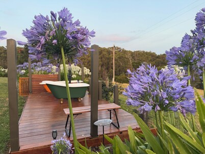 Miner's Cabin - Mountain views, outdoor baths, 40 mins to snow
