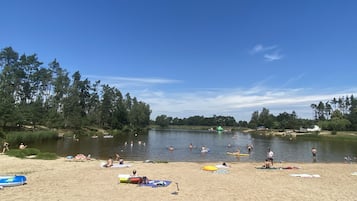 Vlak bij het strand