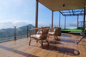 Blick von der Unterkunft