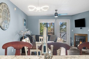 Smart TV, fireplace, DVD player - Lake Front Condo, Sleeps 10, Fireplace, Private Balcony, Ticket Deals, Resort Amenities, (Branson)