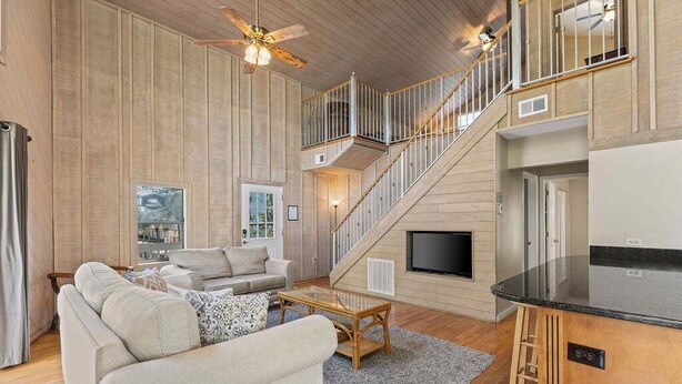 TV - Blue Mountain Beach Getaway | Walk to Beach & Dining | Community Pool (Santa Rosa Beach)