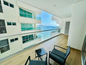 Comfort Apartment, Balcony, Partial Sea View | Balcony - Torre Eleve Apartments  (Mazatlán)