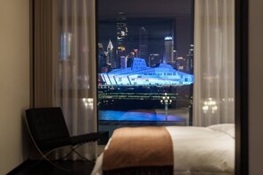 Svit Comfort - utsikt mot floden | 1 sovrum, arbetsyta för laptop, gratis wi-fi och sängkläder