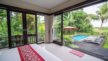 Villa, 3 Bedrooms, Private Pool | In-room safe, desk, laptop workspace, rollaway beds
