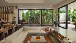 Villa, Pool View | Living area