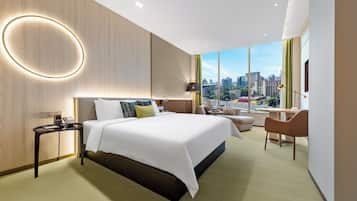 Quarto casal empresarial | Roupas de cama premium, edredons de pluma