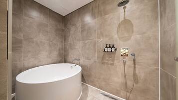 Business Double Room | Bathroom | Hair dryer, bathrobes, slippers, bidet