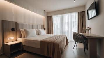 Minibar, wifi gratis, ropa de cama