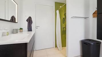 Shower, hair dryer