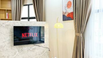 Habitación estándar doble, vistas a la ciudad | Zona de estar