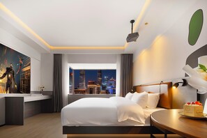 Økonomi-dobbeltrom, byutsikt | Sengetøy av topp kvalitet, dundyner og senger med overmadrass