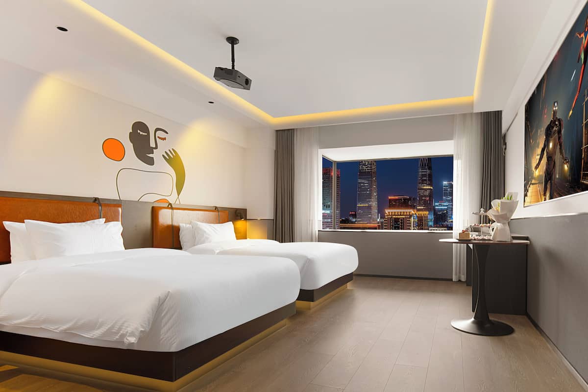 Economy Twin Room, City View | View from room