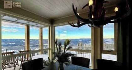 Ski in/out, bbq, mountain view & fireplace - Hafjell