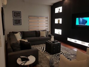 Economy Apartment, Balcony, City View | Living area