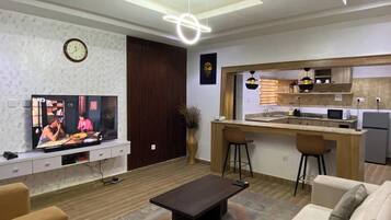 Family Apartment, Balcony, City View | Living area