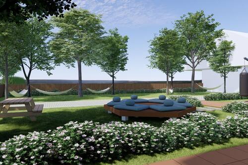 Shared Dormitory Per Bed | Area soggiorno | TV LED