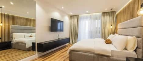 2 habitaciones, tabla de planchar con plancha, wifi y ropa de cama