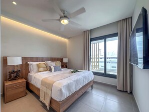 2 habitaciones, tabla de planchar con plancha, cuna de viaje y wifi 
