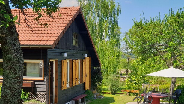 Outdoor dining - Cozy chalet in the Vosges, peaceful setting, 4 ppl (Anould)