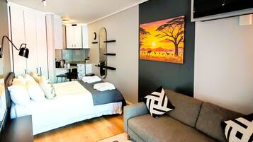 Apartment 207 | Biancheria da letto di alta qualità, minibar, cassaforte in camera