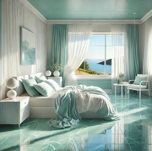 Romantic Suite, Sea View | In-room safe, desk, blackout curtains, soundproofing
